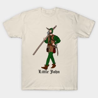 Little John with quarterstaff T-Shirt